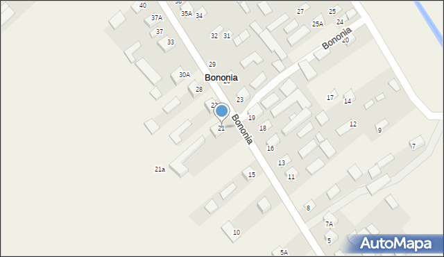 Bononia, Bononia, 21, mapa Bononia