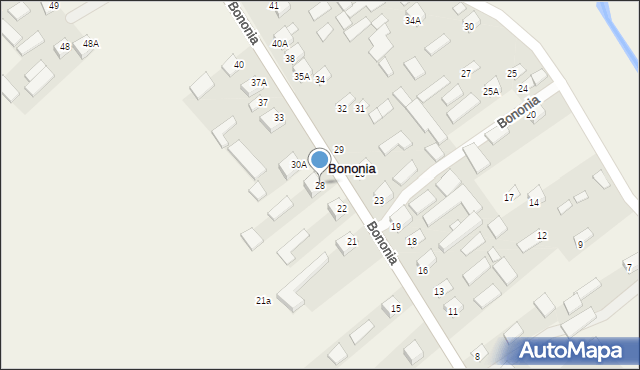 Bononia, Bononia, 28, mapa Bononia