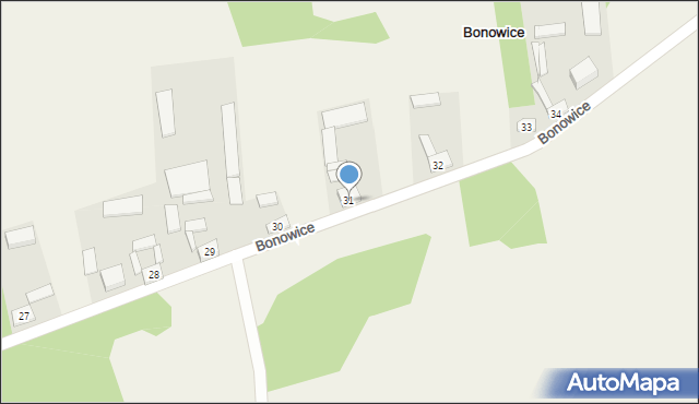 Bonowice, Bonowice, 31, mapa Bonowice