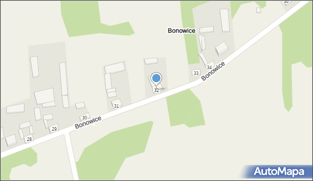 Bonowice, Bonowice, 32, mapa Bonowice