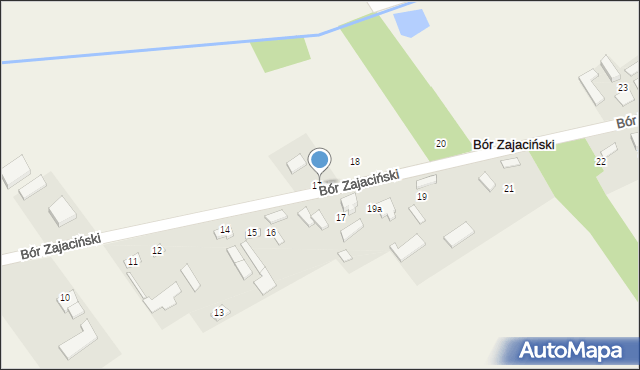 Bór Zajaciński, Bór Zajaciński, 17a, mapa Bór Zajaciński