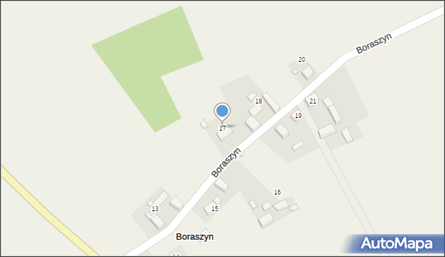 Boraszyn, Boraszyn, 17, mapa Boraszyn