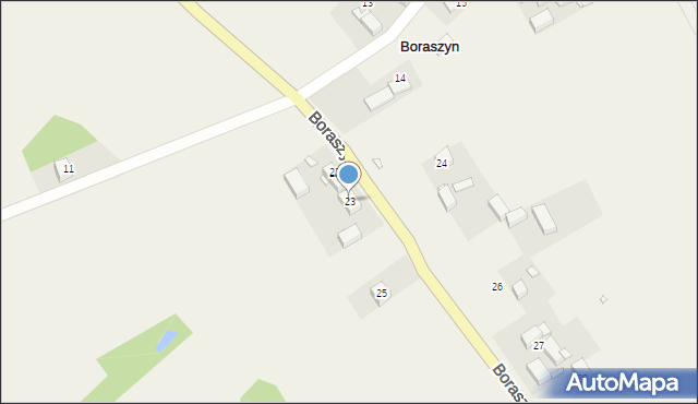 Boraszyn, Boraszyn, 23, mapa Boraszyn