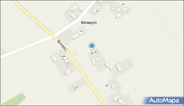 Boraszyn, Boraszyn, 24, mapa Boraszyn