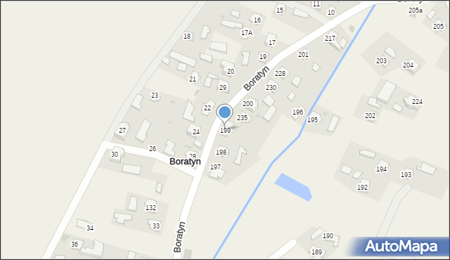 Boratyn, Boratyn, 199, mapa Boratyn