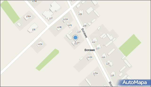 Borawe, Borawe, 109, mapa Borawe