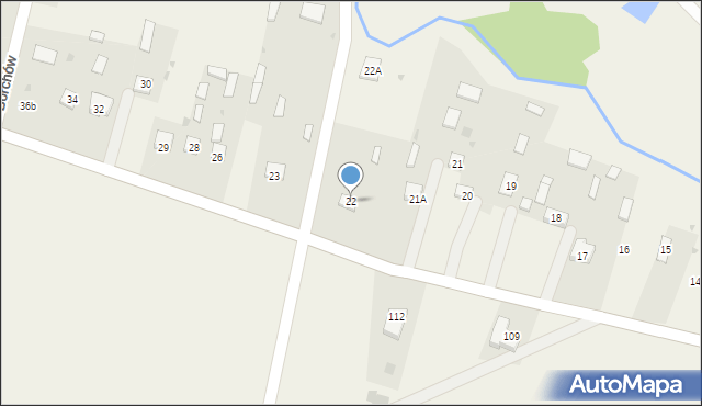 Borchów, Borchów, 22, mapa Borchów