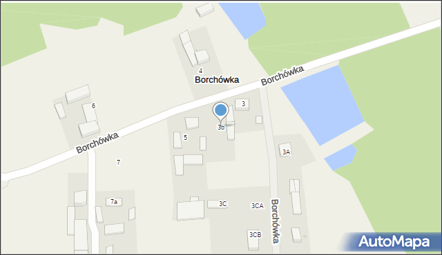Borchówka, Borchówka, 3b, mapa Borchówka