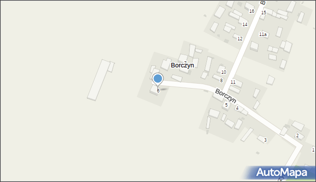 Borczyn, Borczyn, 6, mapa Borczyn