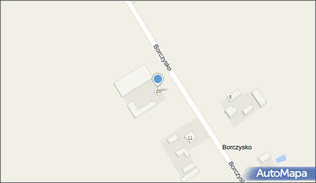 Borczysko, Borczysko, 10, mapa Borczysko