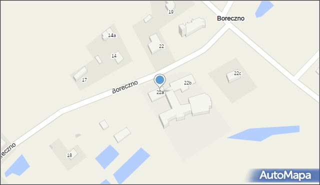 Boreczno, Boreczno, 22a, mapa Boreczno