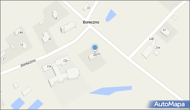 Boreczno, Boreczno, 22c, mapa Boreczno