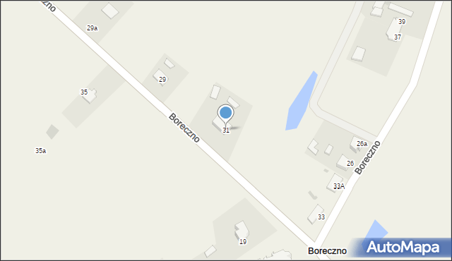 Boreczno, Boreczno, 31, mapa Boreczno