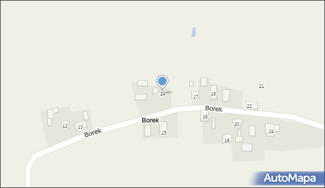 Borek, Borek, 14, mapa Borek