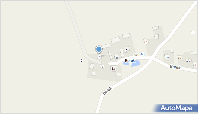 Borek, Borek, 7, mapa Borek