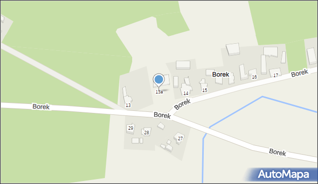Borek, Borek, 13a, mapa Borek