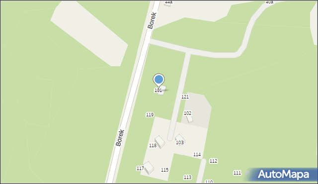 Borek, Borek, 127, mapa Borek