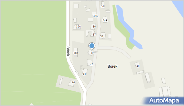 Borek, Borek, 39, mapa Borek