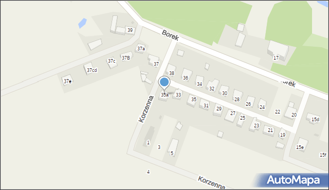 Borek, Borek, 35a, mapa Borek