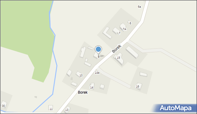 Borek, Borek, 9, mapa Borek