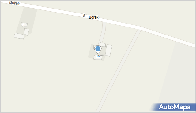 Borek, Borek, 10, mapa Borek