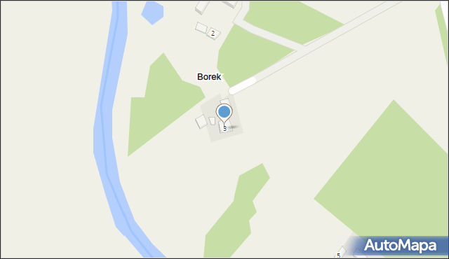 Borek, Borek, 3, mapa Borek