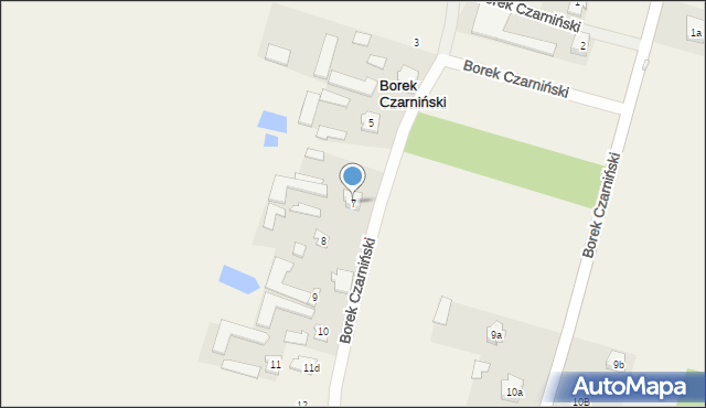 Borek Czarniński, Borek Czarniński, 7, mapa Borek Czarniński