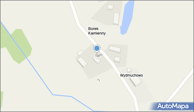 Borek Kamienny, Borek Kamienny, 72A, mapa Borek Kamienny