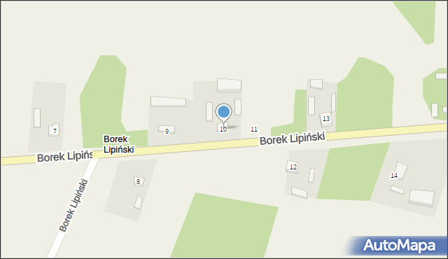 Borek Lipiński, Borek Lipiński, 10, mapa Borek Lipiński