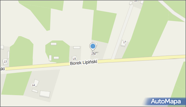 Borek Lipiński, Borek Lipiński, 15a, mapa Borek Lipiński