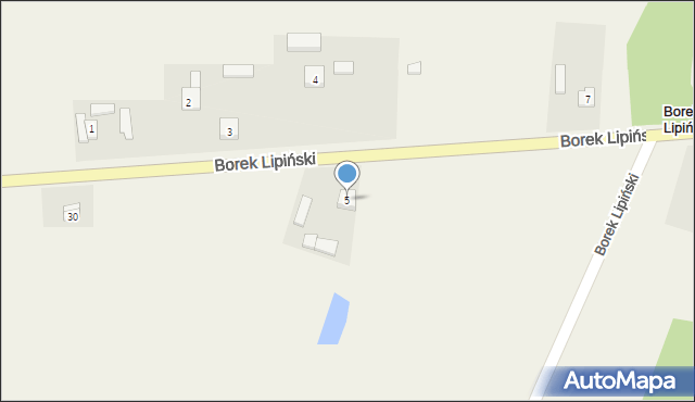 Borek Lipiński, Borek Lipiński, 5, mapa Borek Lipiński