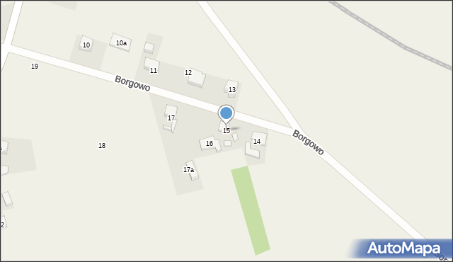 Borgowo, Borgowo, 15, mapa Borgowo
