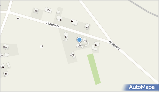 Borgowo, Borgowo, 16, mapa Borgowo