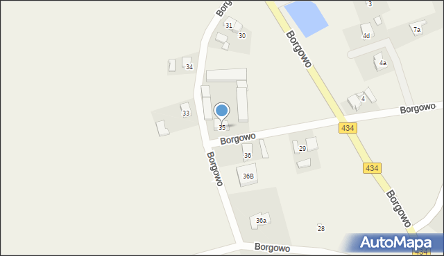 Borgowo, Borgowo, 35, mapa Borgowo