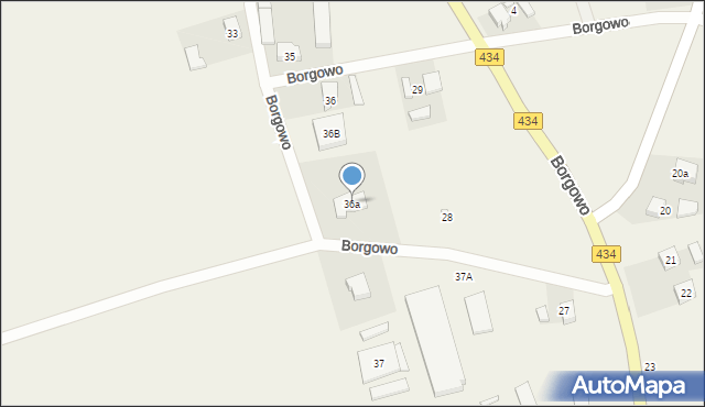 Borgowo, Borgowo, 36a, mapa Borgowo