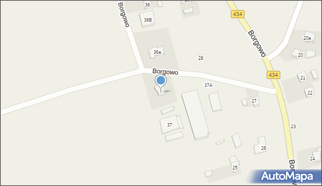 Borgowo, Borgowo, 37, mapa Borgowo