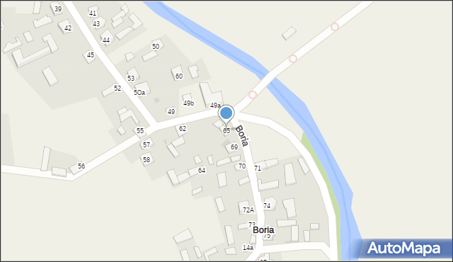 Boria, Boria, 65, mapa Boria