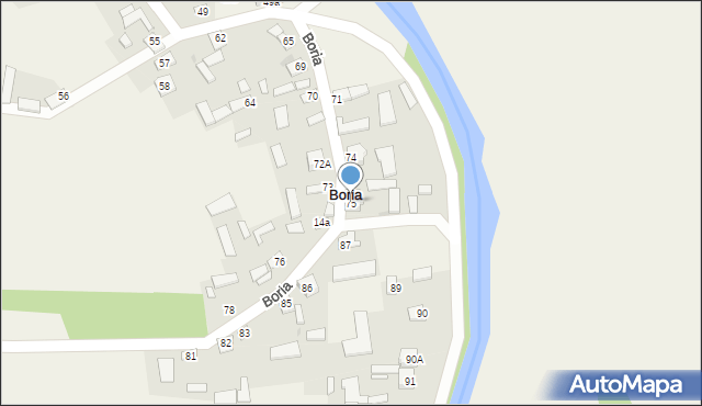 Boria, Boria, 75, mapa Boria