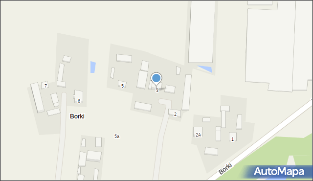 Borki, Borki, 3, mapa Borki