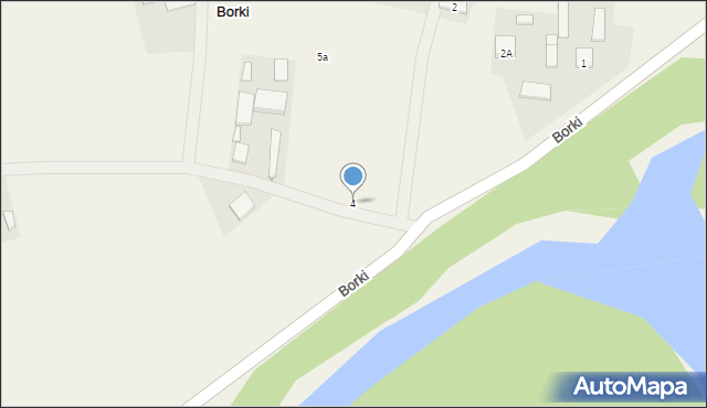 Borki, Borki, 4, mapa Borki