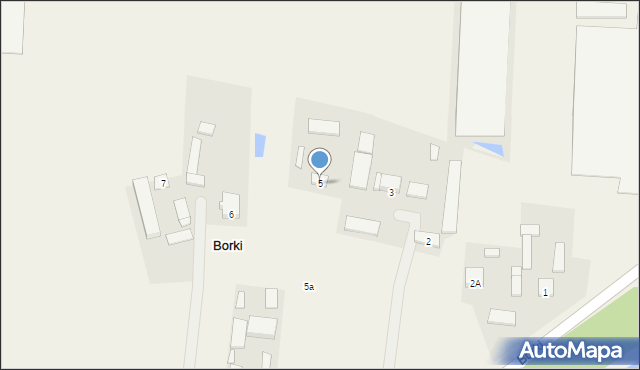 Borki, Borki, 5, mapa Borki