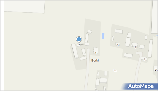 Borki, Borki, 7, mapa Borki