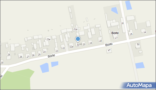 Borki, Borki, 21, mapa Borki