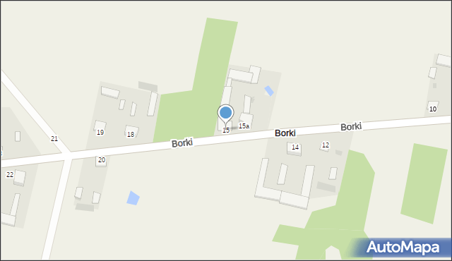 Borki, Borki, 15, mapa Borki