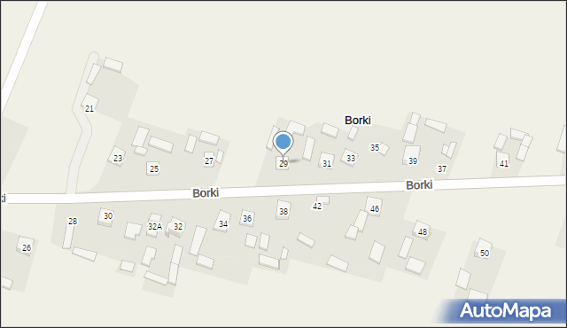 Borki, Borki, 29, mapa Borki
