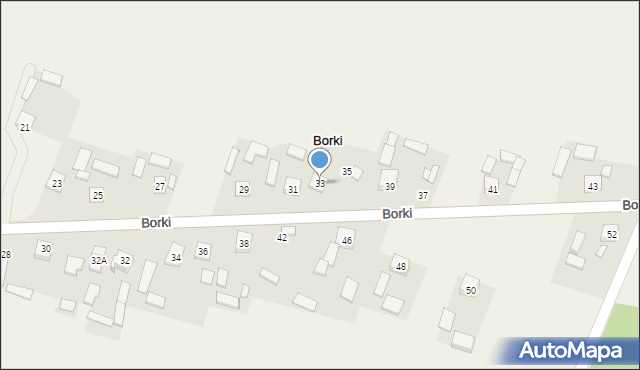 Borki, Borki, 33, mapa Borki