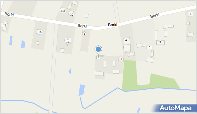 Borki, Borki, 2, mapa Borki