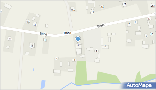 Borki, Borki, 4, mapa Borki