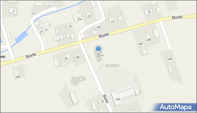 Borki, Borki, 6, mapa Borki