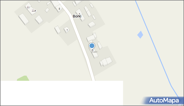 Borki, Borki, 5a, mapa Borki